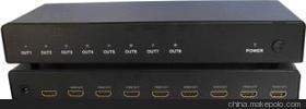 【铤锋THD108 HDMI分配器 1进8出 1分8 一进八出 1.3版 支持3D】价格,厂家,图片,转换器/切换器,广州蓝宝天禾科技-