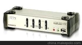 CS1734B 4端口KVMP多电脑切换器 集成USB 2.0 Hub的数字办公利器