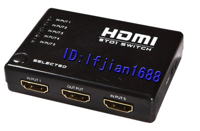 5口HDMI切换器 5进1出 带遥控 支持3D 完美支持1080P 价格、厂家、图片与使用体验详解